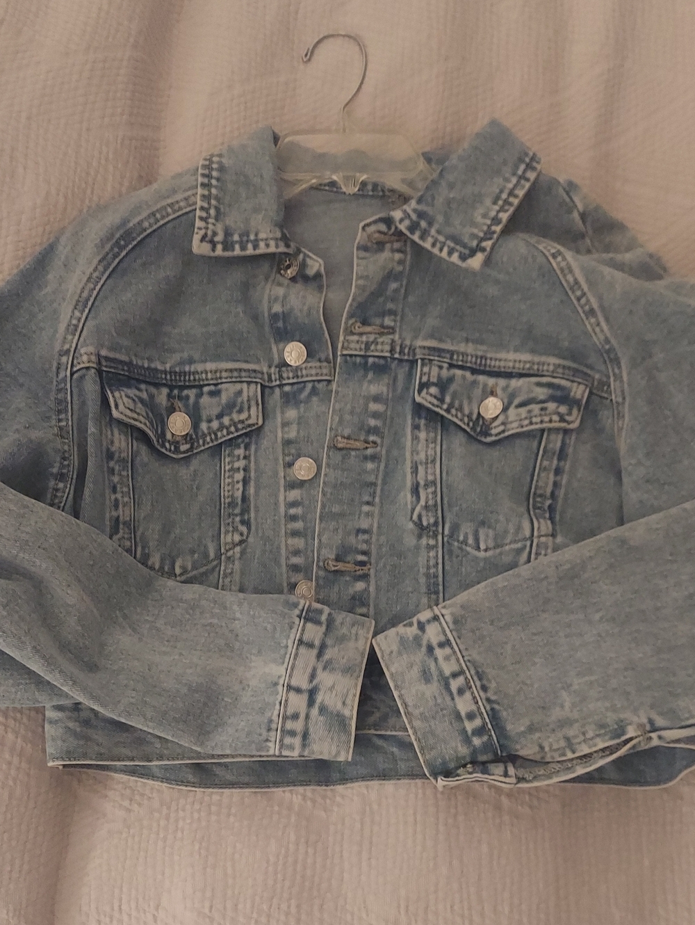 Cropped Washes Denim Jacket